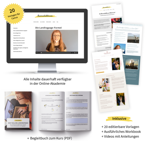 Onlinekurs "Die Landingpage-Formel: Das erfolgreiche Baukasten-System"